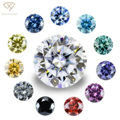 Xingyue Gemston prix d'usine vente en gros Gra certifié blanc Vvs D Ef Gh couleur noir rose bleu pierre en vrac diamant Moissanite