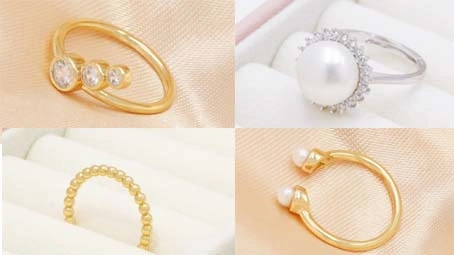 Bague en perles Simple et minimaliste en argent 2021, vente en gros, 925